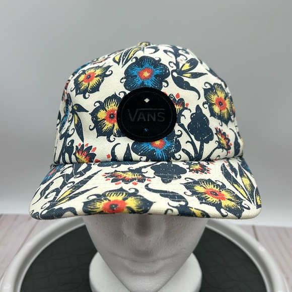 Vans Off The Wall Adjustable Floral Print Cap - Picture 1 of 5